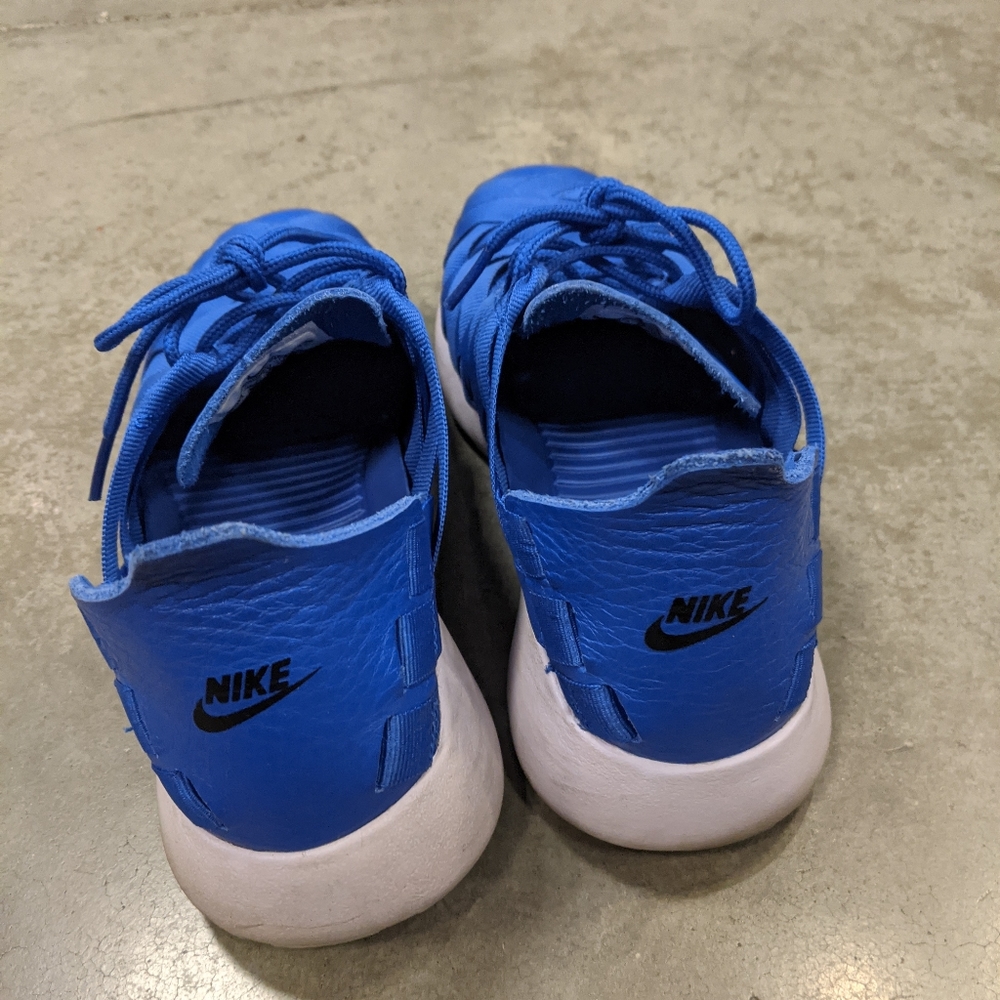 NIKE ROSHE RUN Blue Ribbon Blue Leather Womens 7 - Picture 3 of 5